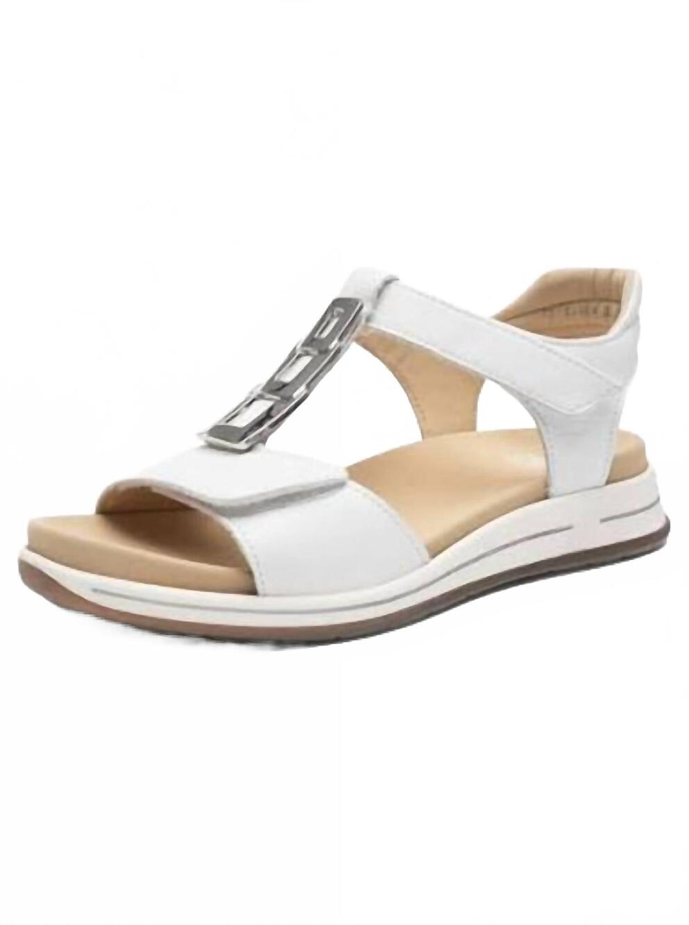 NEW ARA women's osaka sandal in white